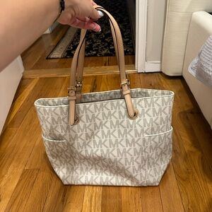 Michael Kors Monogram Beige Tote